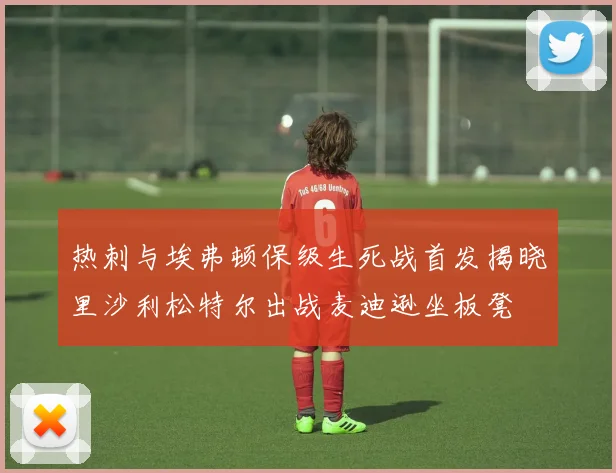 热刺与埃弗顿保级生死战首发揭晓里沙利松特尔出战麦迪逊坐板凳