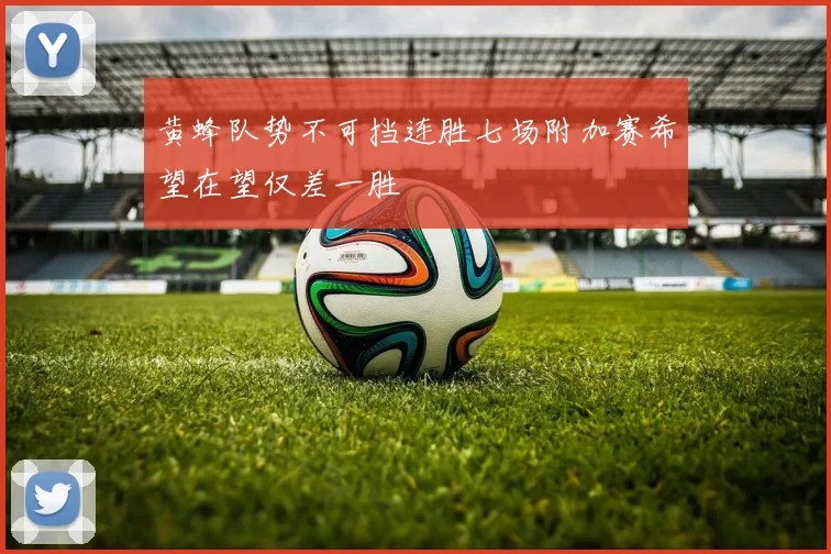 黄蜂队势不可挡连胜七场附加赛希望在望仅差一胜